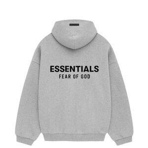 Fear of God Essentials Gray Hoodie